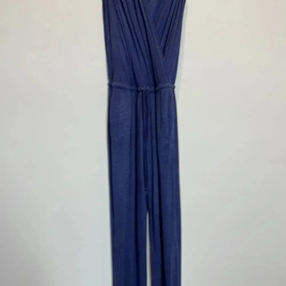 Max Studio Blue sleeveless Jumpsuit - Picture 4 of 9